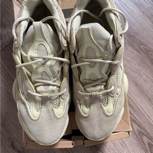 Yeezy Athletic Shoes in Cream and Tan